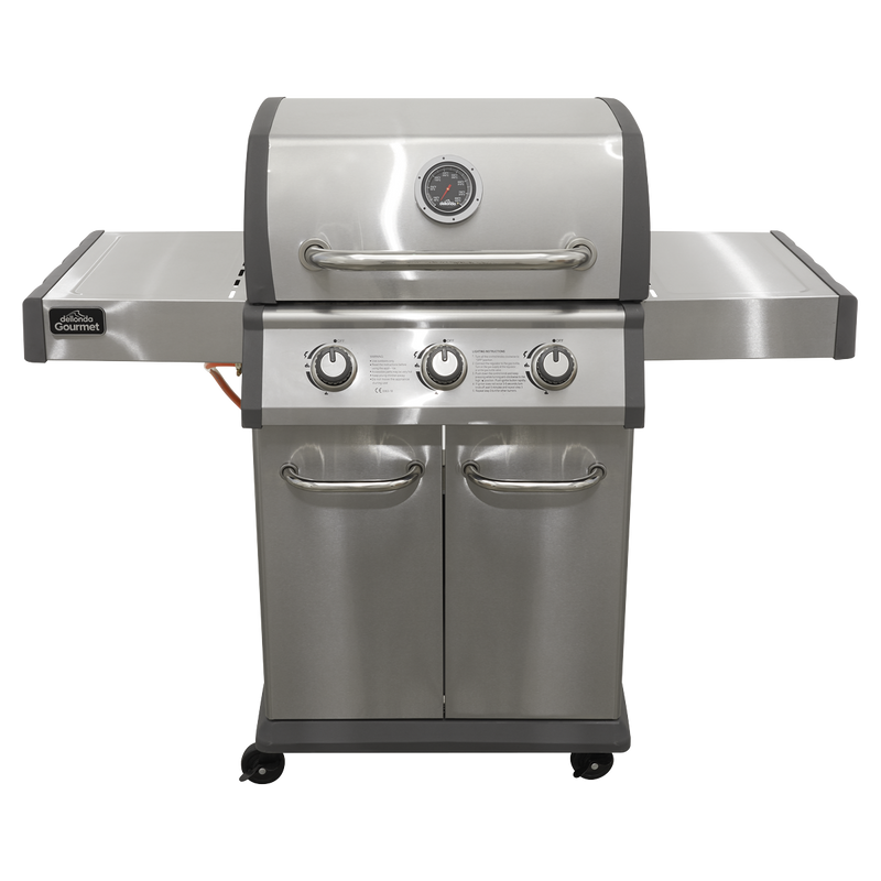Dellonda 3 Burner Deluxe Gas BBQ Dellonda  - Dynamic Drive