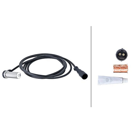 Hella ABS Wheel Speed Sensor Front fits Mercedes-Benz Actros 1996-2002