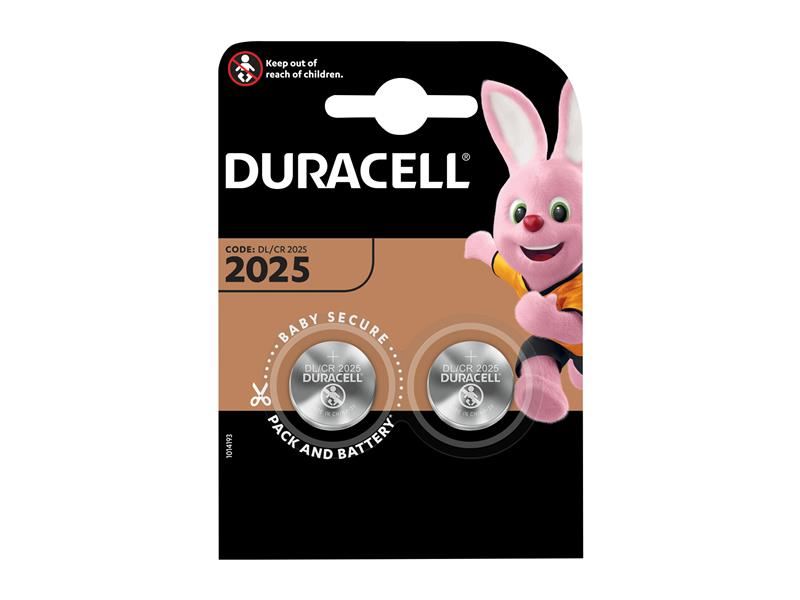 Duracell CR2025 Coin Lithium Battery (Pack 2) Duracell - Dynamic Drive