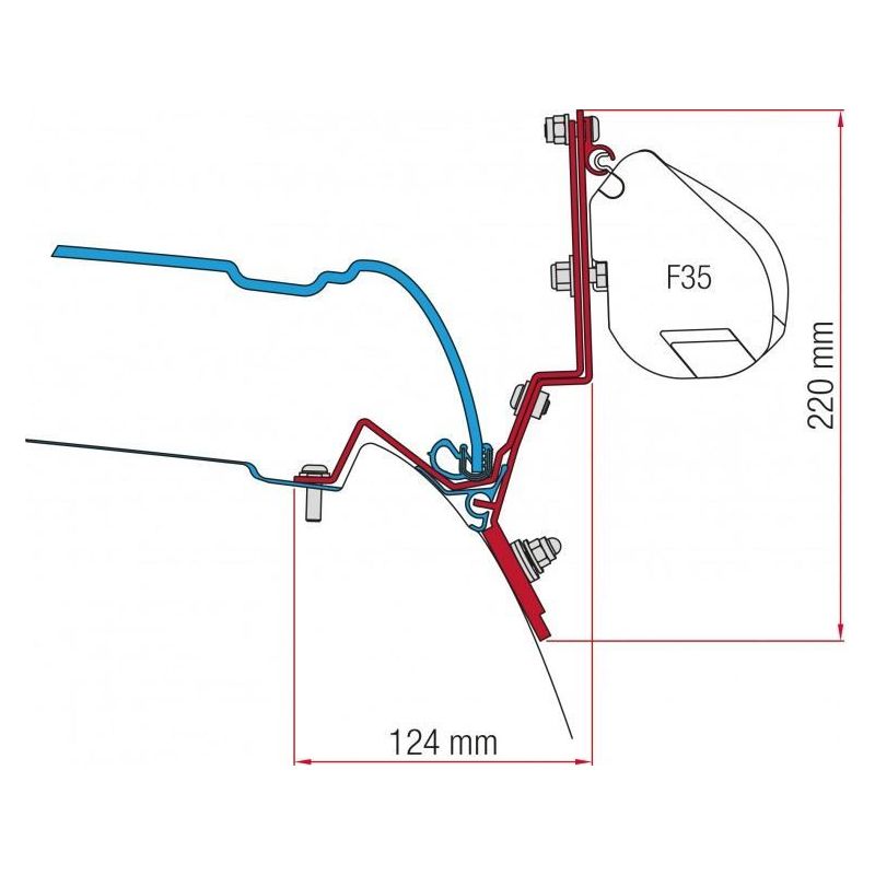 98655Z022 KIT V MARCO POLO 2014 Fiamma  - Dynamic Drive