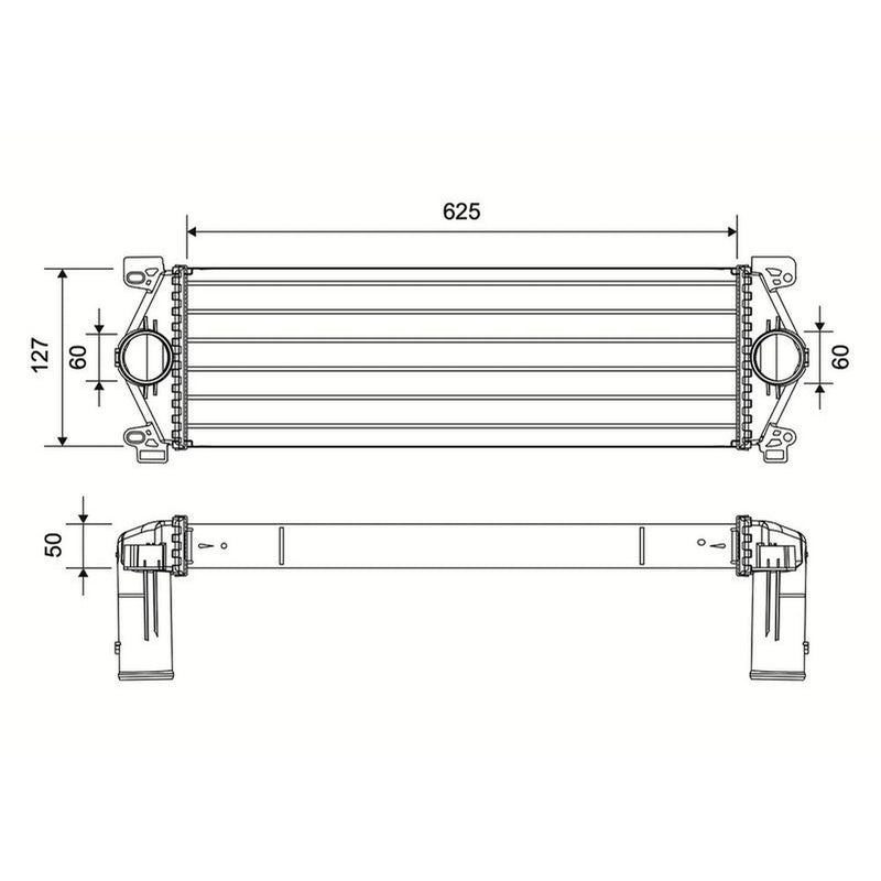 Valeo Intercooler (Charge Air Cooler) 822966