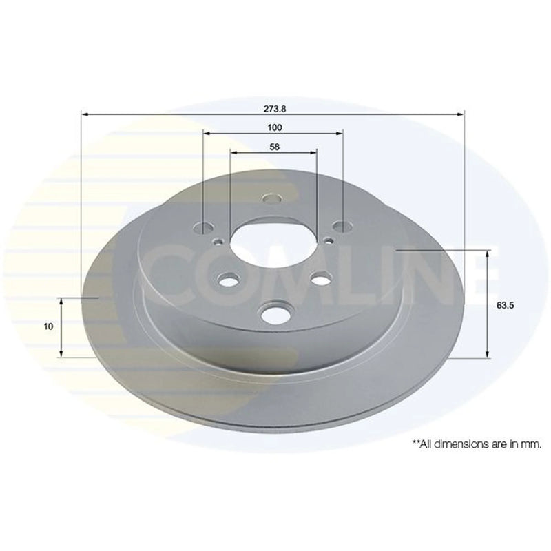Comline Front & Rear Brake Discs & Pads fits Subaru XV 2017 on 2.0
