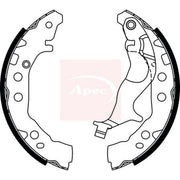 Apec Brake Shoe Set Axle Kit fits Suzuki Celerio 2014 on 1.0