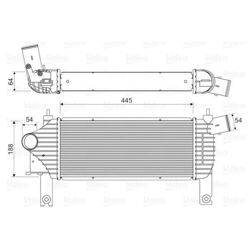 Valeo Intercooler (Charge Air Cooler) 818608