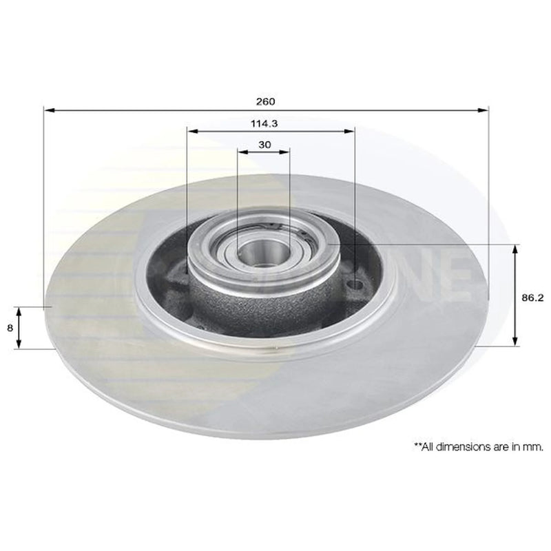 Comline Front & Rear Brake Discs & Pads fits Renault Scénic III 2009-2016 2.0