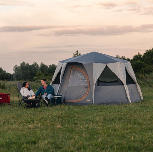 Coleman Cortes Octagon 8 Tent Grey Camping Family Festivals Glamping Coleman - Dynamic Drive