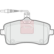 Apec Front Brake Pad Set fits Peugeot 407 2004-2011 1.6 1.8 2.0