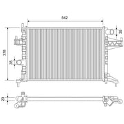 Valeo Engine Radiator 731782