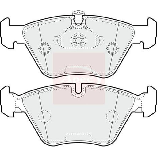 Apec Front Vented & Rear Vented Brake Discs & Pads fits BMW 5 1995-2003