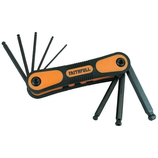 Faithfull Metric Folding Ball End Hexagon Key Set, 8 Piece Faithfull - NN4 Online