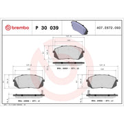 Brembo Front & Rear Pads fits Kia Sportage II 2004-2010 2.0 2.7