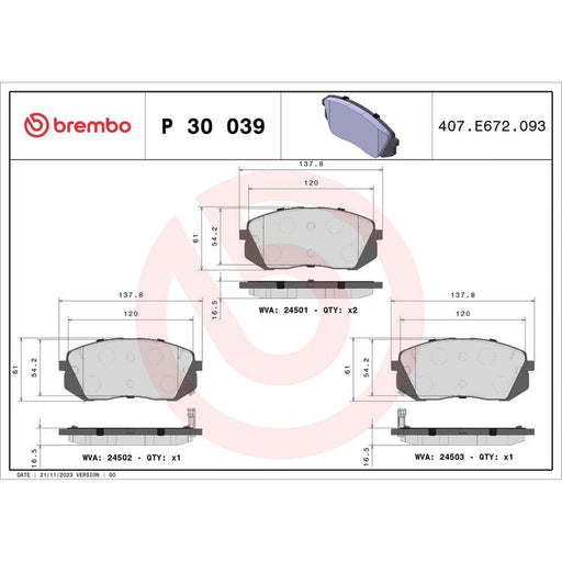 Brembo Front & Rear Brake Discs & Pads fits Kia Sportage IV 2015-2022 1.6 2.0