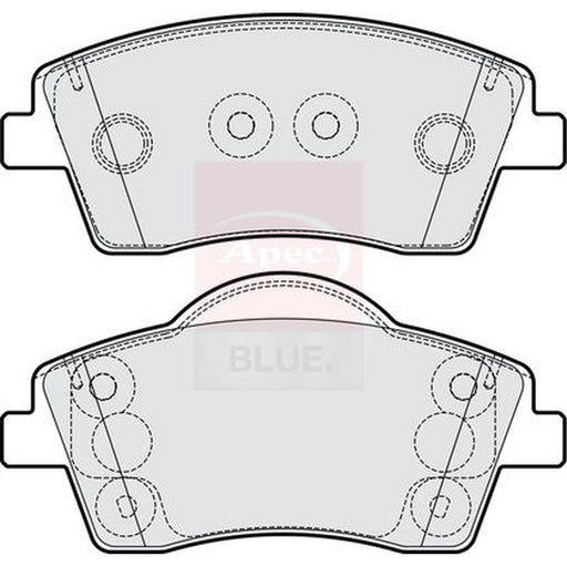 Apec Front Brake Pad Set fits Volvo XC40 2018-2022