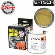 E-Tech Gold Engine Enamel Paint 250ml Heat Resistant High Temp E-Tech - Dynamic Drive