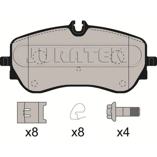 Juratek Rear Brake Pad Set fits Man Tge 2017-2024 2.0