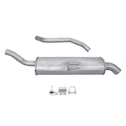 Hella End Silencer Rear fits Renault Grand Scénic III 2009-2016 1.5