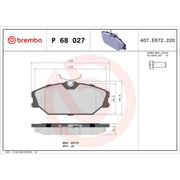 Brembo Front & Rear Pads fits Renault Scénic I 1999-2003 1.9
