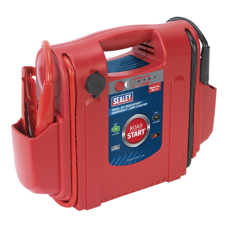 Sealey RoadStartï Emergency Jump Starter 12V 1000 Peak Amps RS1 Sealey - Dynamic Drive