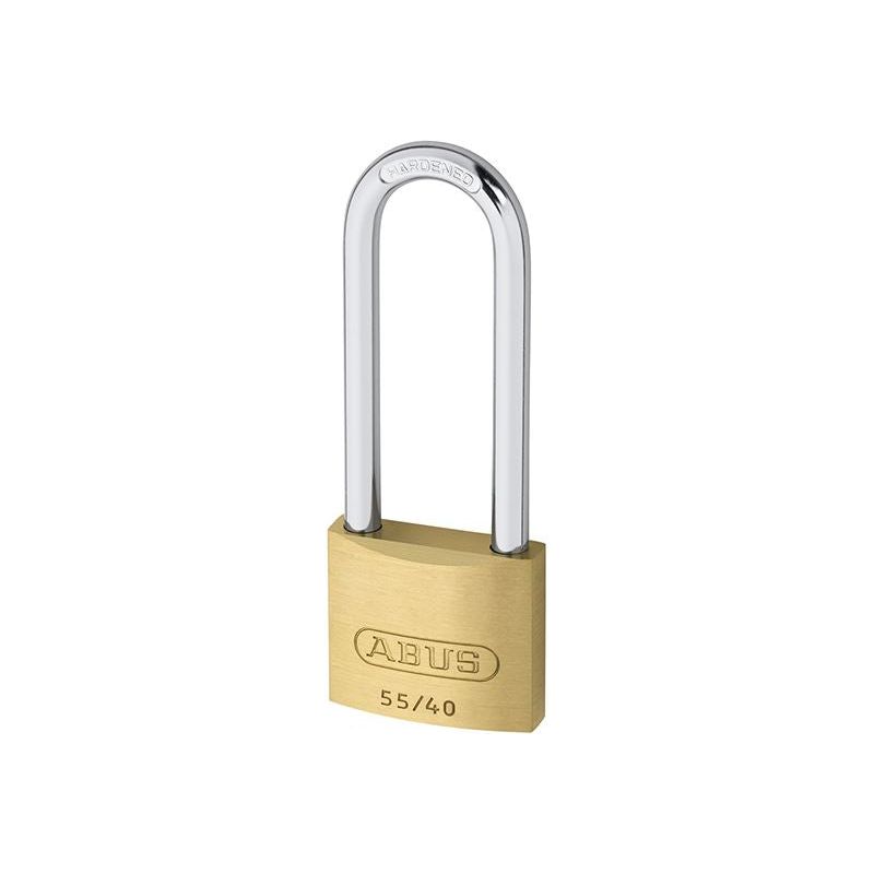 Abus Mechanical 55/40mm Brass Padlock 63mm Long Shackle Keyed Alike 5401 ABUS Mechanical - Dynamic Drive