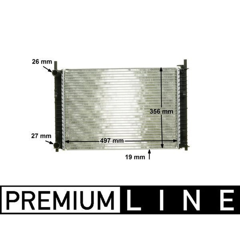 Mahle Engine Radiator fits Ford Fiesta V 2001-2008 1.3