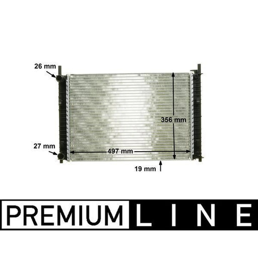 Mahle Engine Radiator fits Ford Fiesta V 2001-2008 1.3