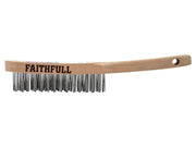Faithfull Heavy-Duty Scratch Brush, Three Row Faithfull - NN4 Online