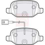 Apec Rear Brake Pad Set fits Abarth 500 / 595 / 695 2008 on 1.4