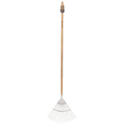 Draper Heritage Stainless Steel Lawn Rake with Ash Handle 99020 Draper - Dynamic Drive