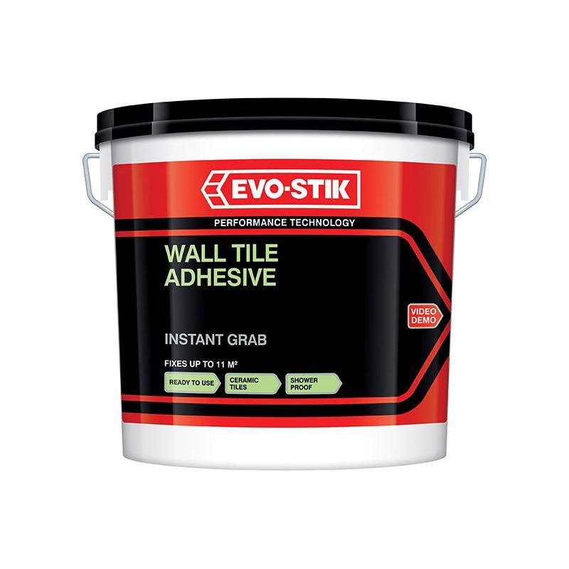 Evo-Stik Instant Grab Wall Tile Adhesive 1 litre EVO-STIK - Dynamic Drive