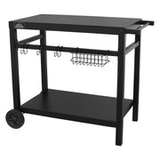 Dellonda BBQ & Plancha Trolley with Utensil Holder Dellonda  - Dynamic Drive