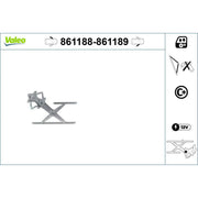 Valeo Electric Window Regulator Lifter Right Front 861189