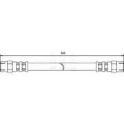 Apec Brake Hydraulic Hose Line Front fits Mercedes-Benz T1 1982-1996 2.3 2.4