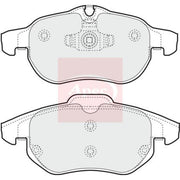 Apec Front Brake Pad Set fits Cadillac Bls 2006-2010 1.9 2.0 2.8