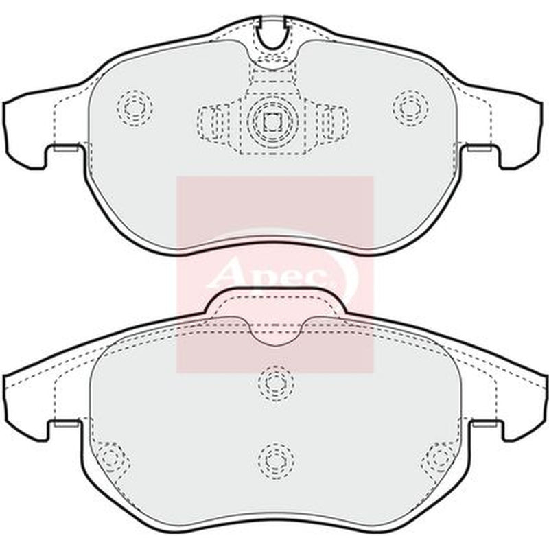 Apec Front Brake Pad Set fits Cadillac Bls 2006-2010 1.9 2.0 2.8
