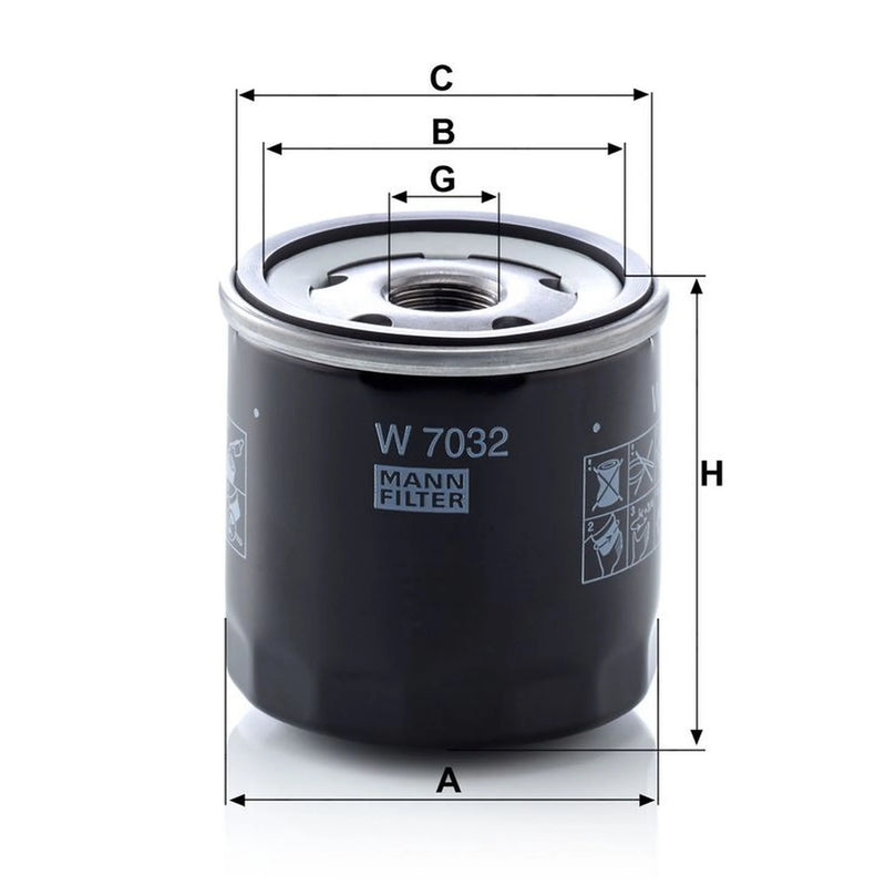 MANN-FILTER Service Kit with Air & Oil Filters fits Nissan Micra V 2016 on 1.5