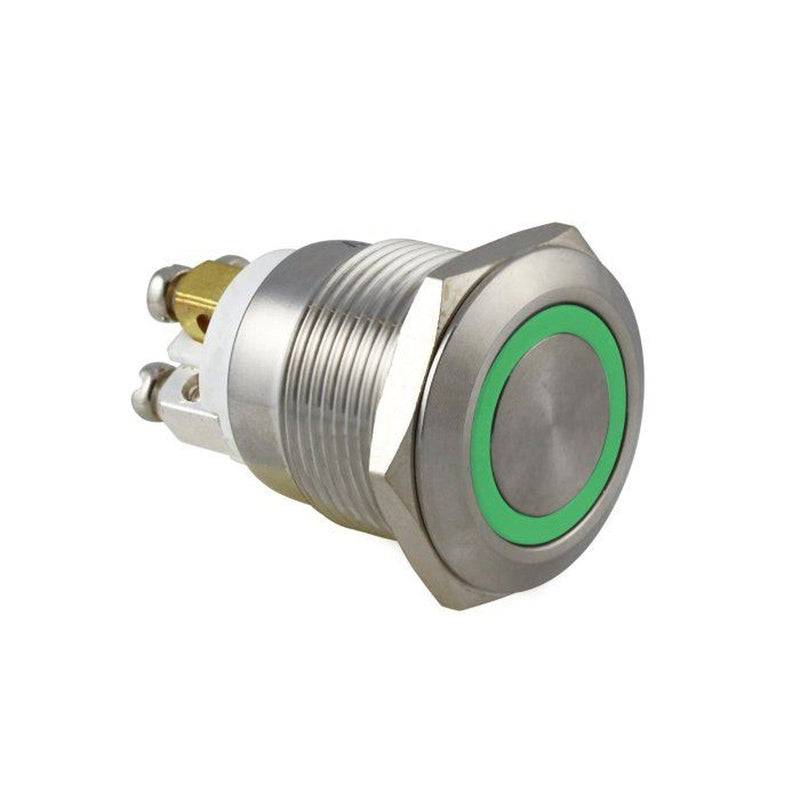 W4 Anti-Vandal Switch 12V 19Mm Momentary. Green Illumination | NN4 Online