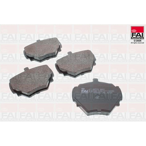 FAI Rear Brake Pad Set fits Land Rover Defender 1990-2016 2.4 2.5