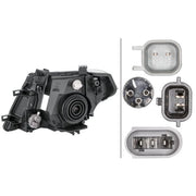 Hella Headlight Headlamp PY21W Right fits Nissan Navara NP300 2005-2007 2.5