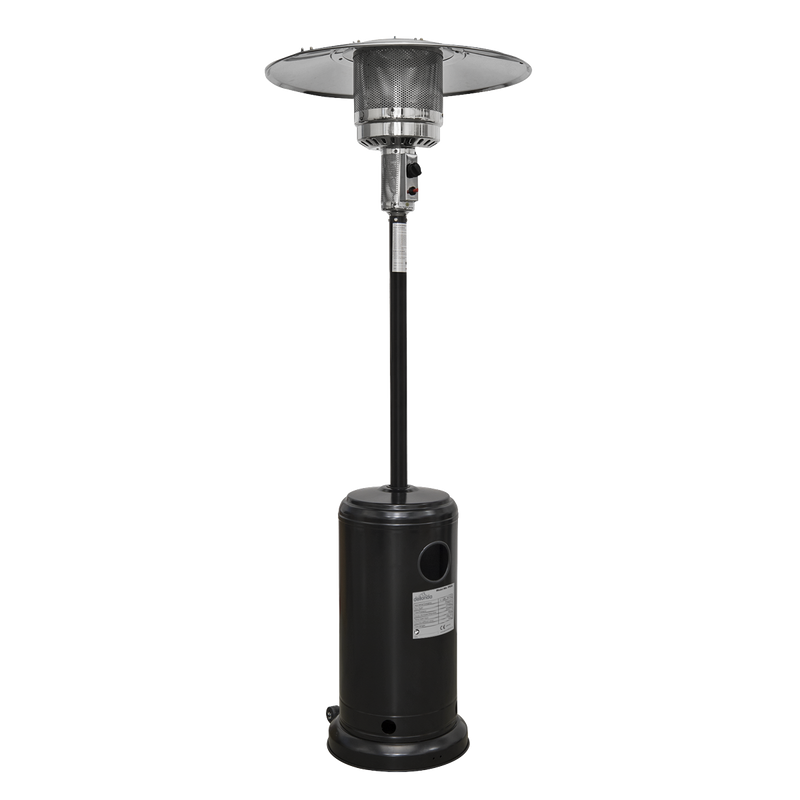 Dellonda Outdoor Garden Gas Patio Heater 13kW Commercial & Domestic Use Black Dellonda  - Dynamic Drive