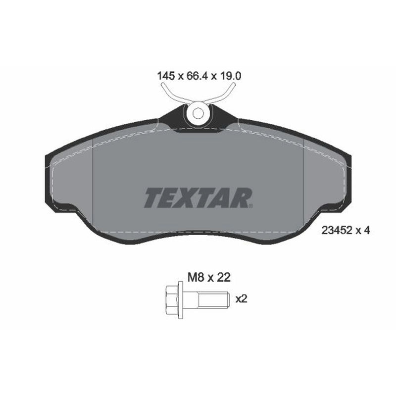 Textar Front Brake Pad Set 2345201