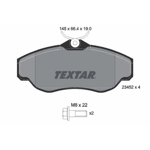 Textar Front Brake Pad Set 2345201