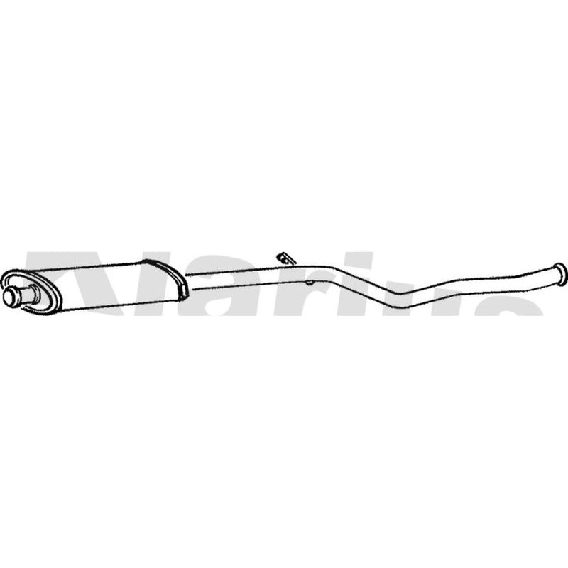 Klarius Box With Centre Pipe Centre fits Peugeot 206 Cc 2000-2007 1.6