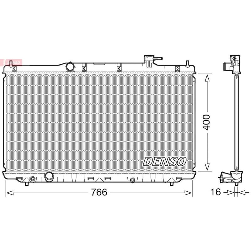 Denso Engine Radiator fits Honda Accord IX 2012 on 3.5