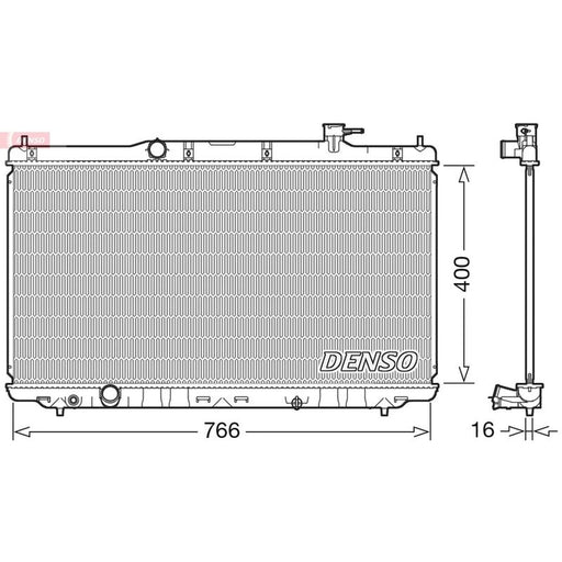 Denso Engine Radiator fits Honda Accord IX 2012 on 3.5