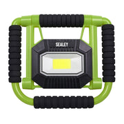 Sealey Rechargeable Portable Fold Flat Floodlight 10W COB LED Lithium-ion Sealey - Dynamic Drive