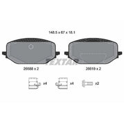 Textar Front Brake Pad Set 2658801
