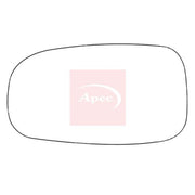 Apec Exterior Wing Mirror Glass Left fits Saab 9-3 2002-2015 1.8 1.9 2.0 2.2 2.8