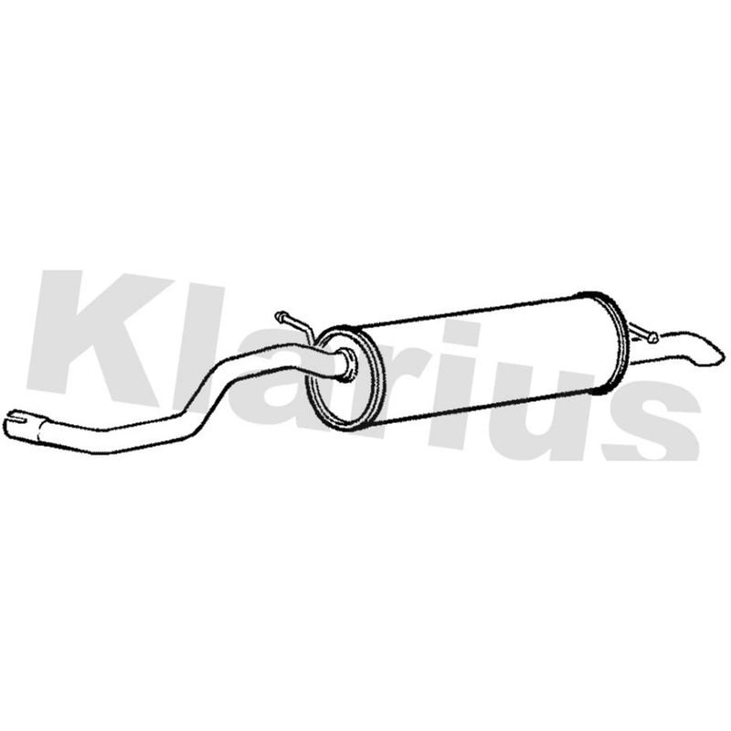 Klarius Box With Tail Pipe Rear fits Seat Ibiza 2010-2012 1.2