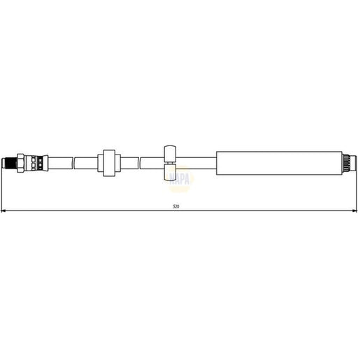 NAPA Brake Hydraulic Hose Line Front NBH1250
