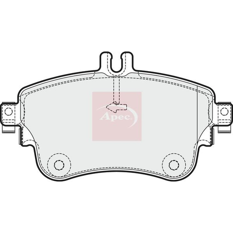 Apec Front Brake Pad Set fits Mercedes-Benz A-Class 2012-2018